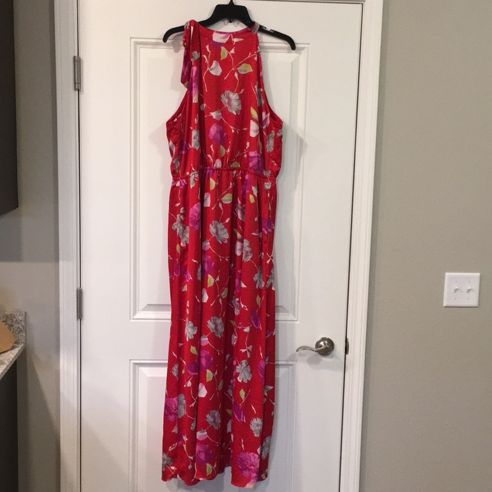 Banana Republic Gorgeous Red Halter Maxi Dress XL
